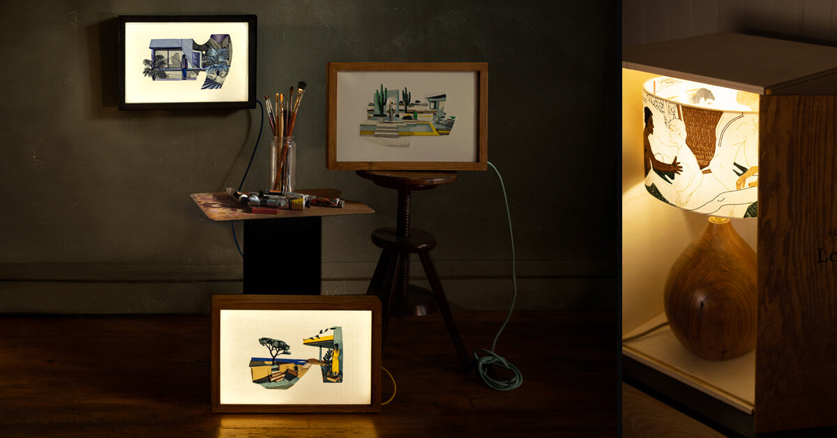 abat-jour broderie, lampe, luminaire fait main en France
